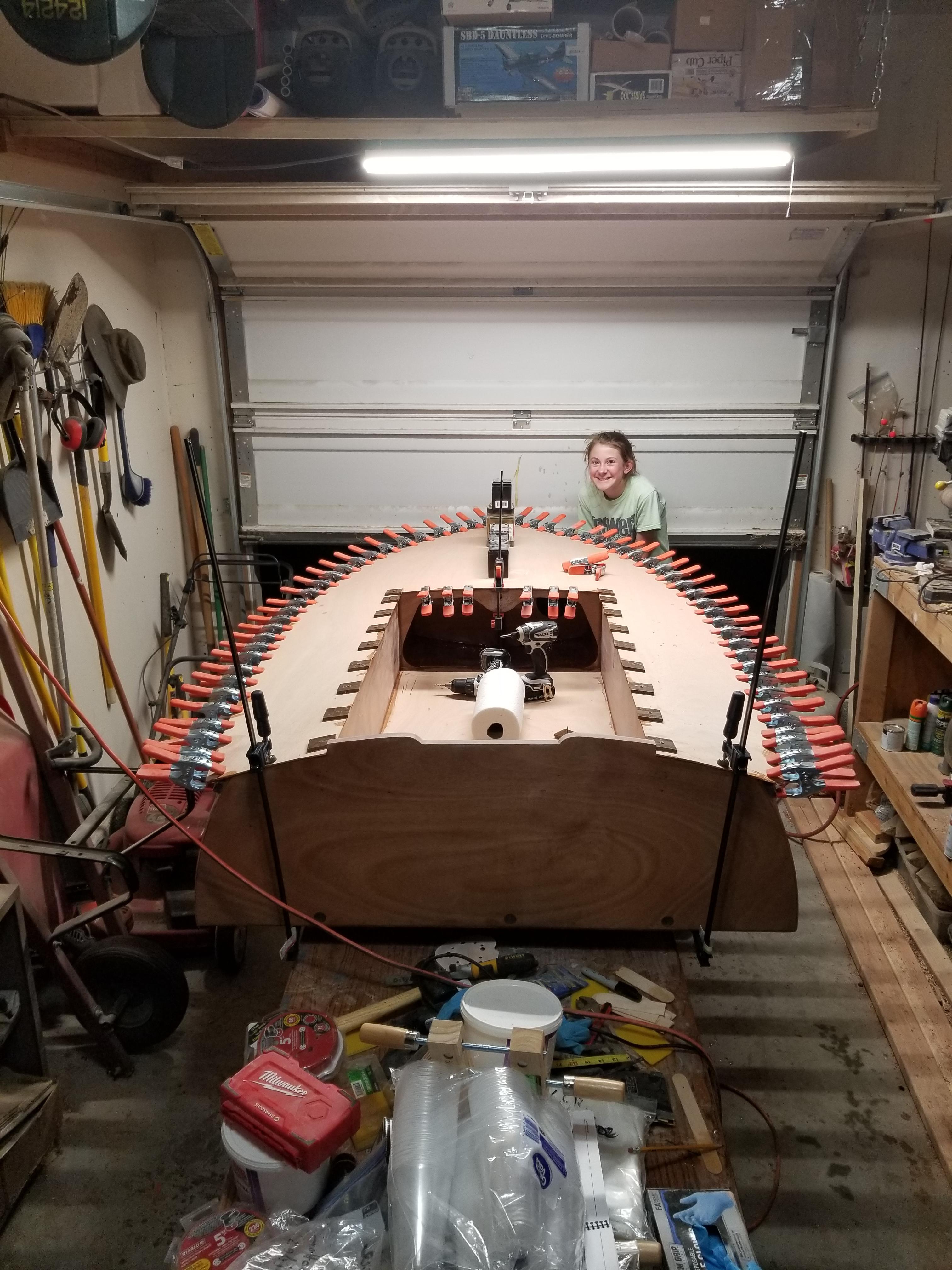 Glued the top down